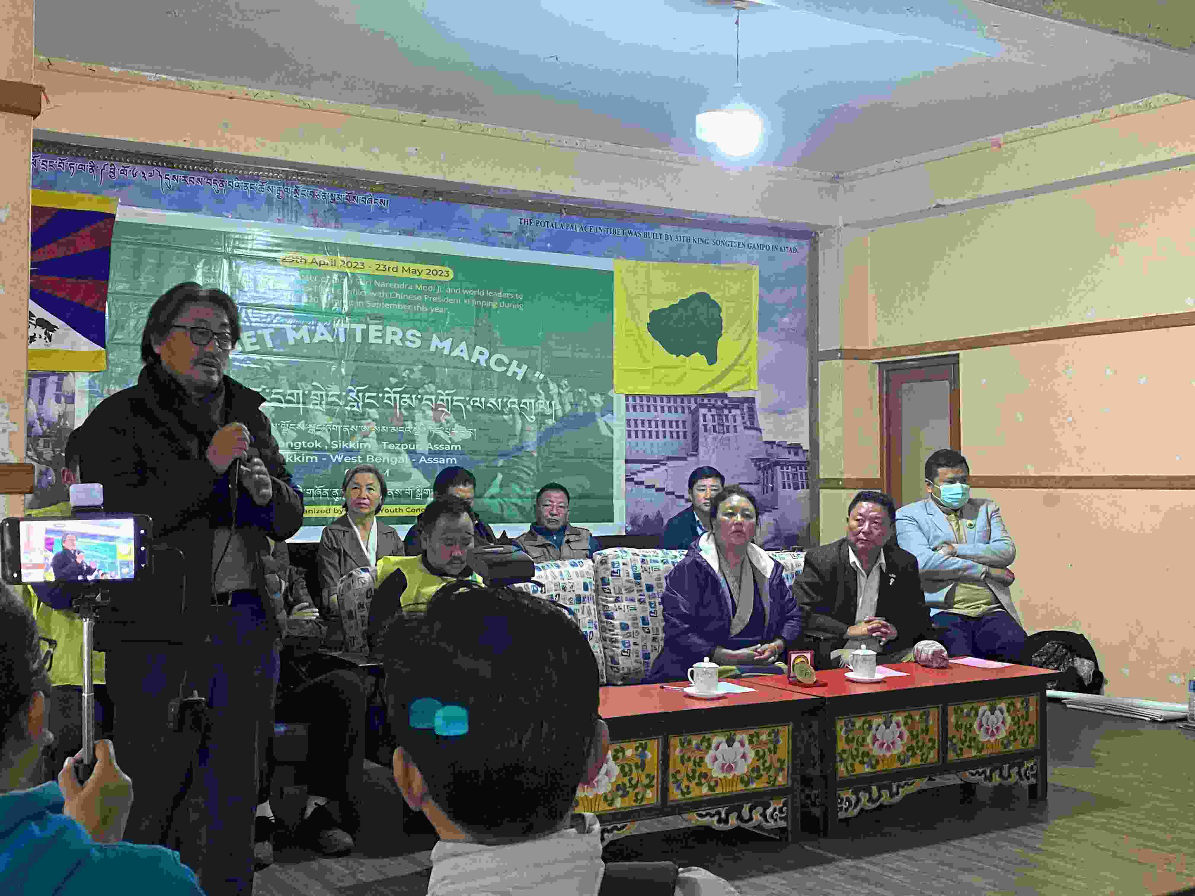 TIBETAN YOUTH CONGRESS FLAGGED OFF THE MONTH-LONG 