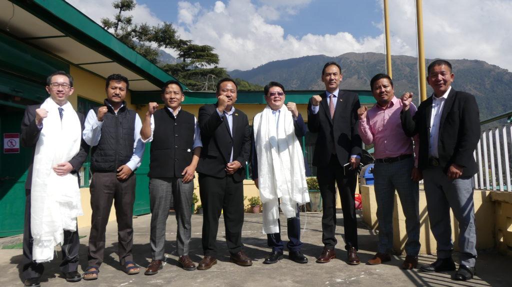 TAIWAN FOUNDATION FOR DEMOCRACY DELEGATES VISITS TIBETAN YOUTH CONGRESS OFFICE