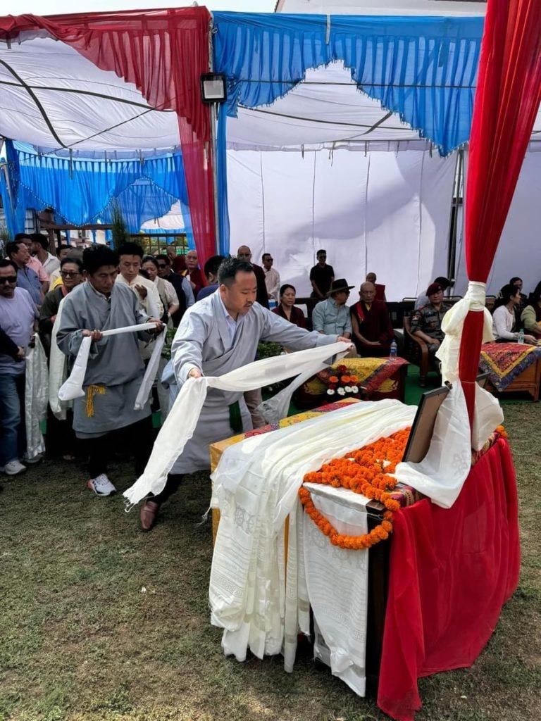 TYC attended the funeral of the Late Gyari Dorje Yudron.